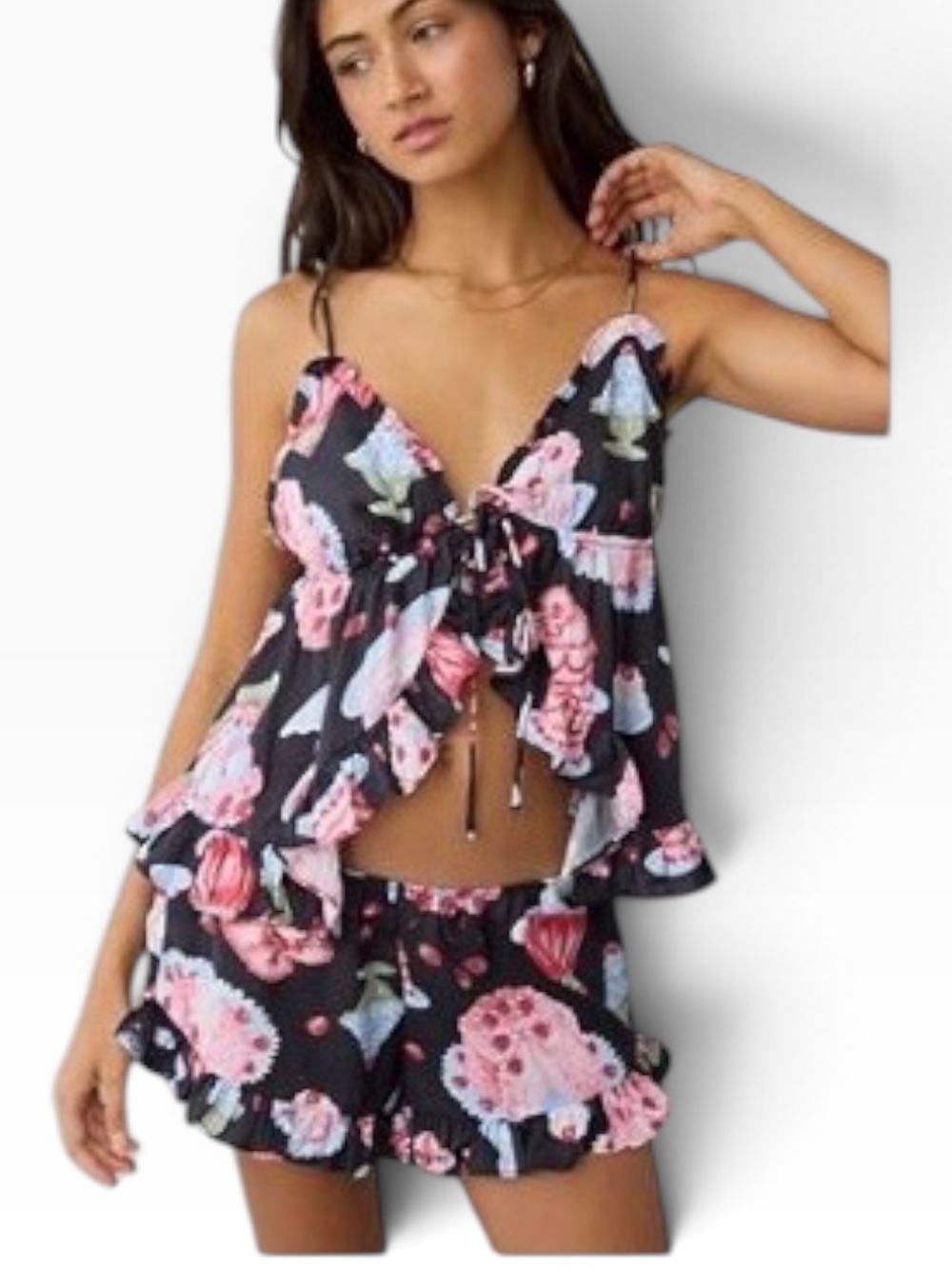 Urban Outfitters Out from Under Flyaway
Cami + Micro Short PJ Set Medium